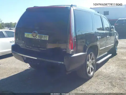 2007 Cadillac Escalade Standard VIN 1GYFK63877R119043 фото 5