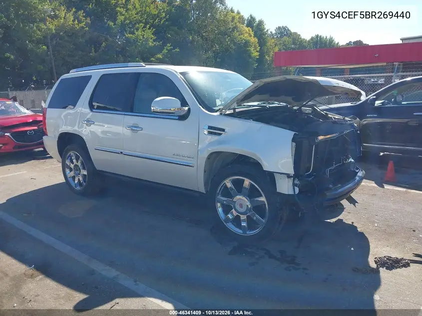 1GYS4CEF5BR269440 Cadillac Escalade 2011 — повреждение Передняя часть, фото до ремонта