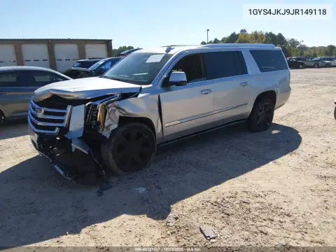 1GYS4JKJ9JR149118 — 2018 Cadillac Escalade, фото 3 с аукциона IAAI, Передняя часть