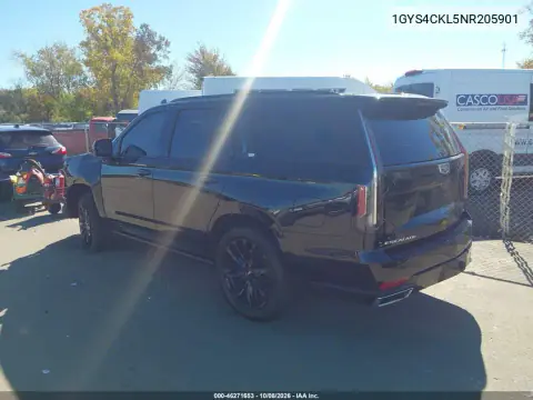 2022 Cadillac Escalade 4Wd Premium Luxury VIN 1GYS4CKL5NR205901 фото 3