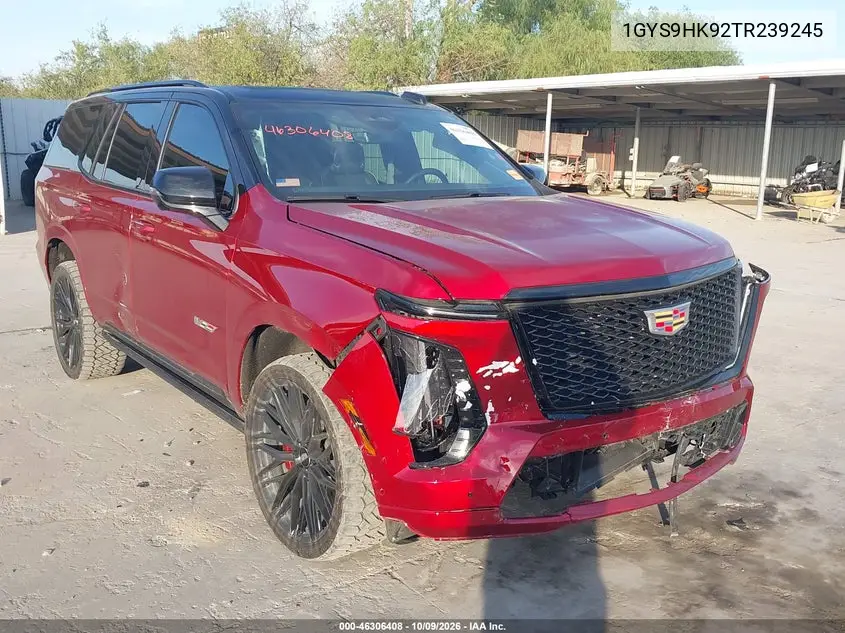2026 Cadillac Escalade V VIN 1GYS9HK92TR239245 фото 2