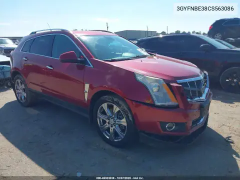 3GYFNBE38CS563086 — 2012 Cadillac SRX, Передняя часть, фото до ремонта