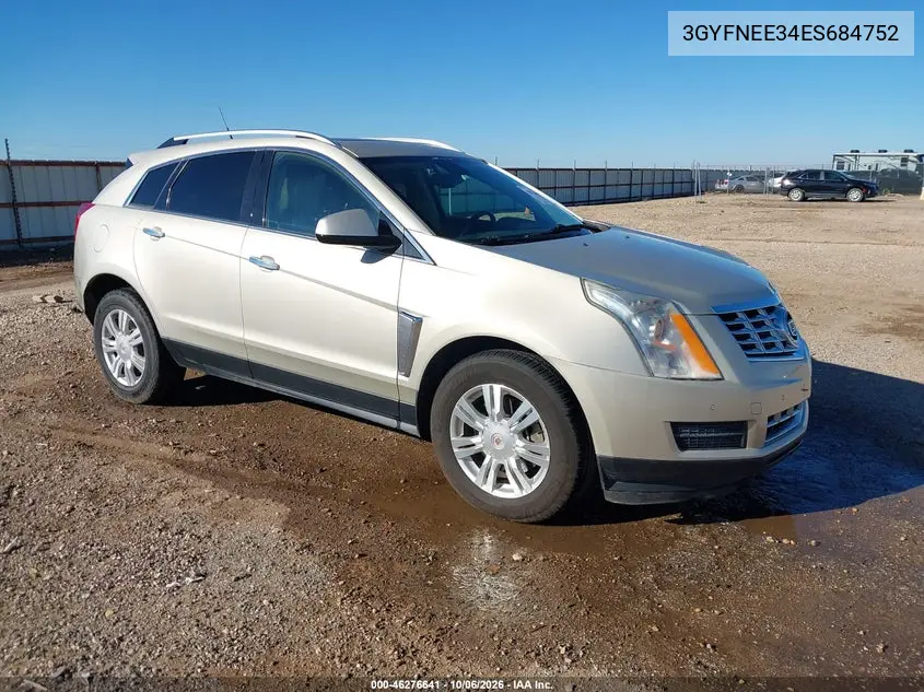 3GYFNEE34ES684752 — 2014 Cadillac SRX, фото 2 с аукциона IAAI 26.10.2026, Естественный износ