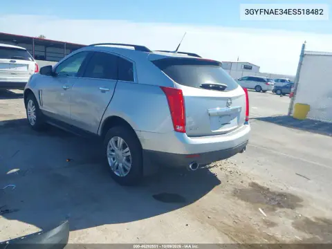 2014 Cadillac Srx Standard VIN 3GYFNAE34ES518482 фото 3