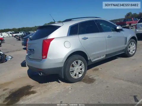 2014 Cadillac Srx Standard VIN 3GYFNAE34ES518482 фото 4