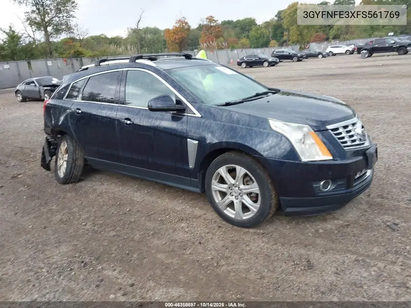 3GYFNFE3XFS561769 — 2015 Cadillac SRX, фото 2 с аукциона IAAI, Задняя часть