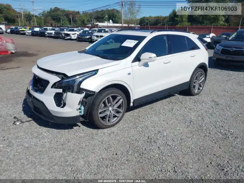 2019 Cadillac Xt4 Sport VIN 1GYFZFR47KF106903 фото 2