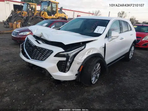 2019 Cadillac Xt4 Luxury VIN 1GYAZAR43KF210107 фото 3