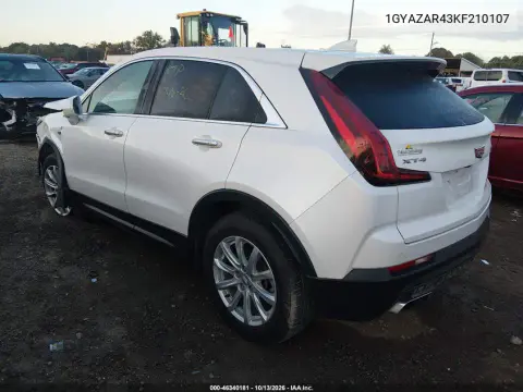 2019 Cadillac Xt4 Luxury VIN 1GYAZAR43KF210107 фото 4