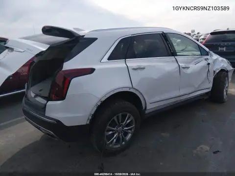 2022 Cadillac Xt5 Fwd Premium Luxury VIN 1GYKNCRS9NZ103589 фото 4