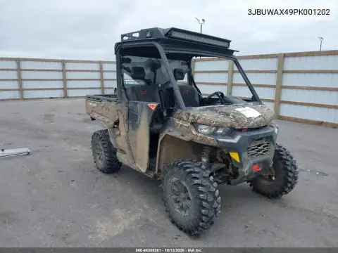 3JBUWAX49PK001202 — 2023 Can-Am/ Brp Defender, Повреждения со всех сторон, фото до ремонта