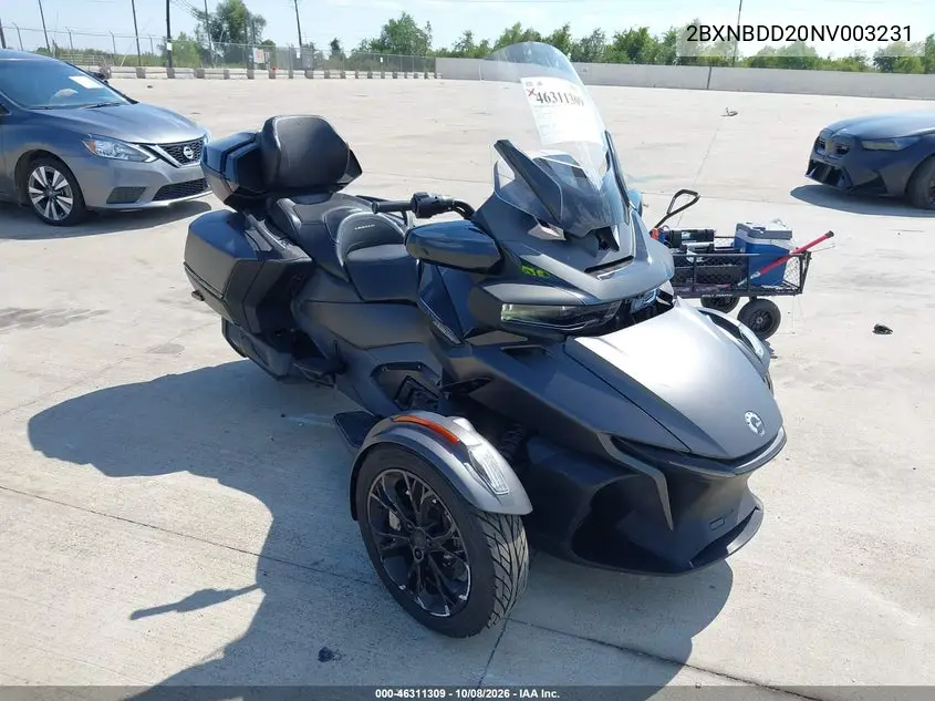 2022 Can-Am Spyder Roadster Rt/Rt Limited VIN 2BXNBDD20NV003231 фото 2