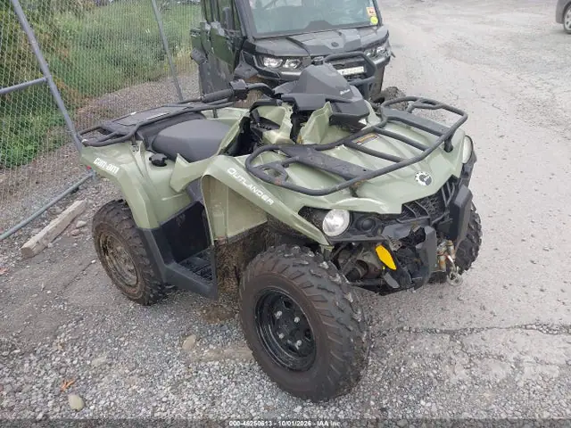 3JBLGAT43JJ000011 — 2018 Can-Am Outlander 570/570 Dps, Передняя часть (Front End), фото до ремонта