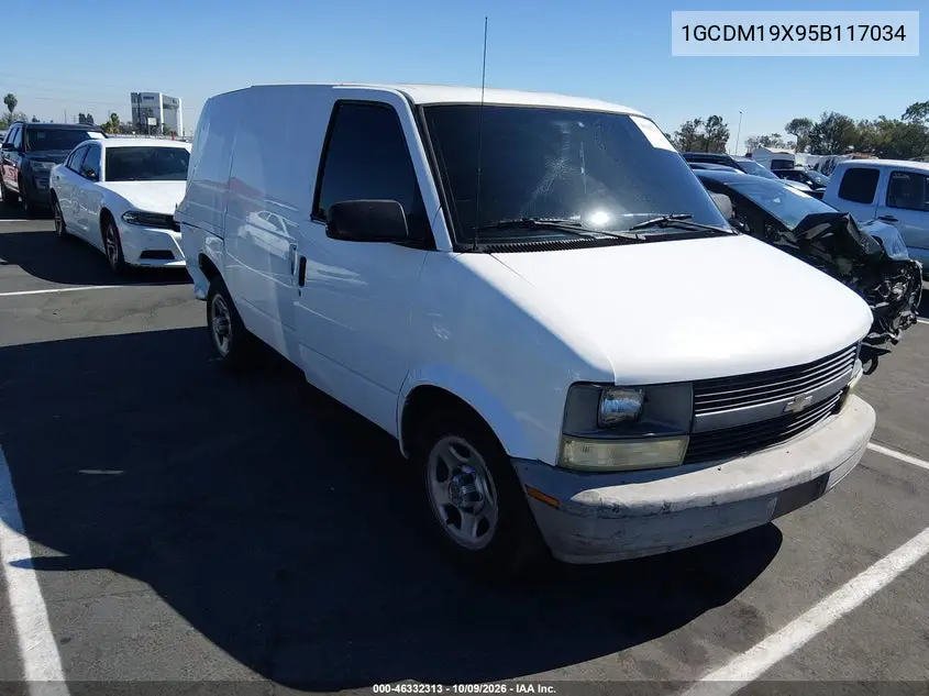 2005 Chevrolet Astro VIN 1GCDM19X95B117034 фото 2
