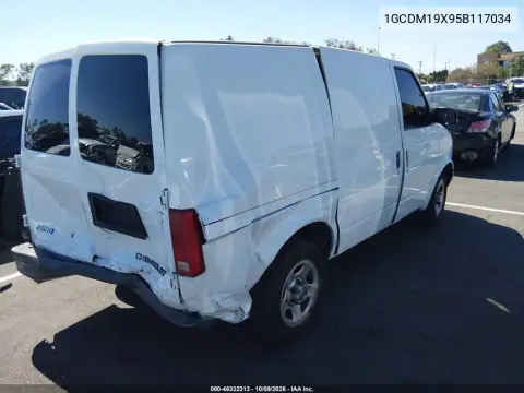 2005 Chevrolet Astro VIN 1GCDM19X95B117034 фото 5
