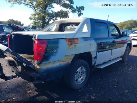 2002 Chevrolet Avalanche 1500 VIN 3GNEK13T92G241492 фото 4
