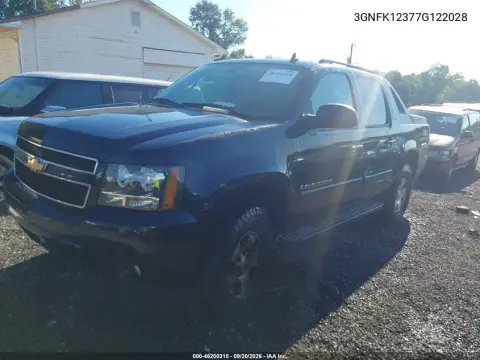 2007 Chevrolet Avalanche Lt W/3Lt VIN 3GNFK12377G122028 фото 3