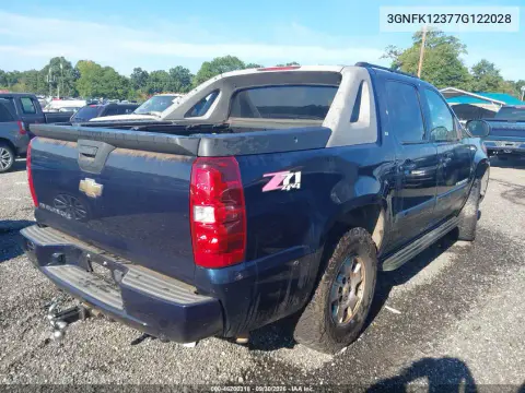 2007 Chevrolet Avalanche Lt W/3Lt VIN 3GNFK12377G122028 фото 5