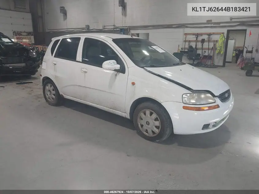 2004 Chevrolet Aveo Ls VIN KL1TJ62644B183421 фото 2