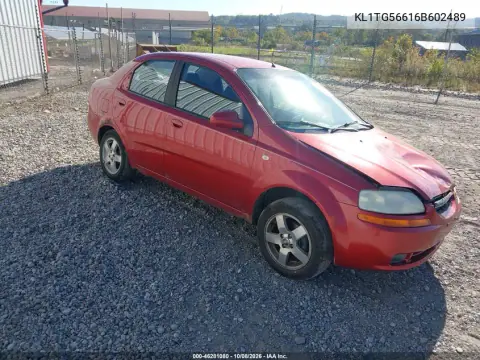 KL1TG56616B602489 — 2006 Chevrolet Aveo, Передняя часть, фото до ремонта