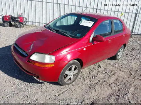 2006 Chevrolet Aveo Lt VIN KL1TG56616B602489 фото 3