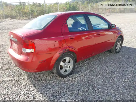 2006 Chevrolet Aveo Lt VIN KL1TG56616B602489 фото 5