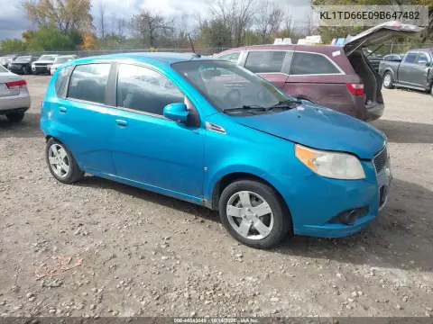 KL1TD66E09B647482 — 2009 Chevrolet Aveo, Задняя часть, фото до ремонта