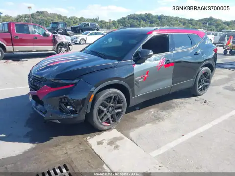 3GNKBBRA6KS700005 — 2019 Chevrolet Blazer, фото 2 с аукциона IAAI, Передний левый