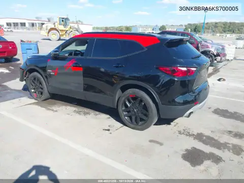 3GNKBBRA6KS700005 — 2019 Chevrolet Blazer, фото 3 с аукциона IAAI, Передний левый