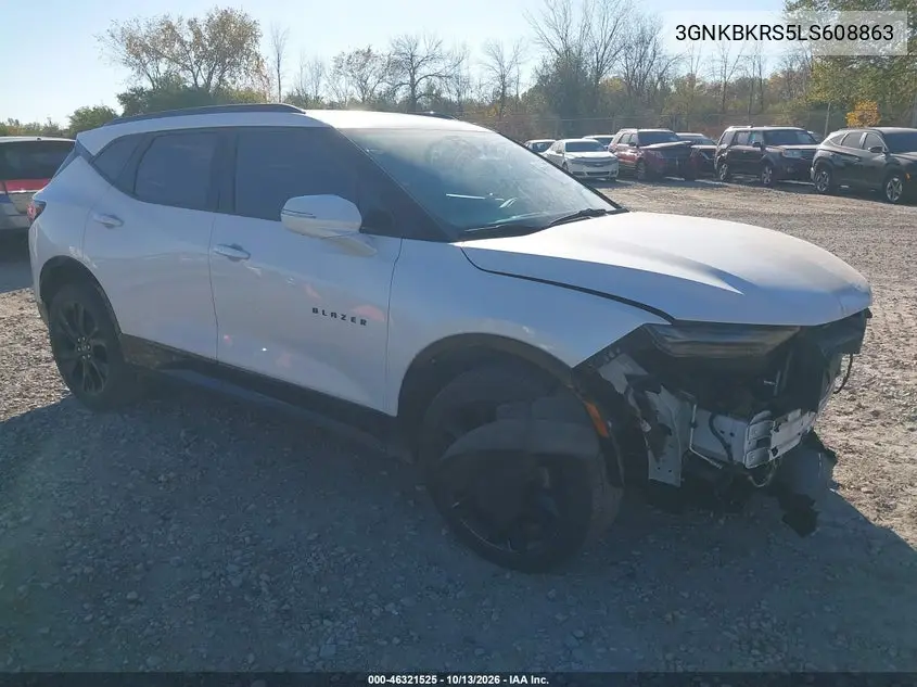 3GNKBKRS5LS608863 Chevrolet Blazer 2020 — повреждение Передняя часть, фото до ремонта