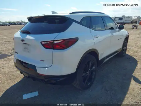 2021 Chevrolet Blazer Fwd Rs VIN 3GNKBERS2MS567899 фото 5