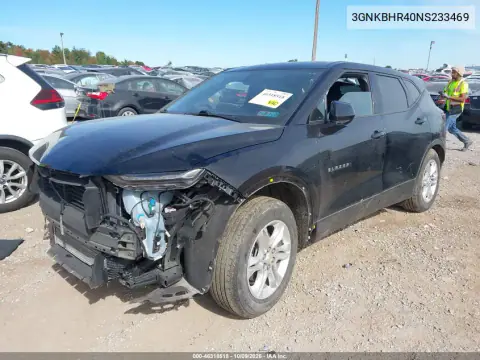 2022 Chevrolet Blazer Awd 2Lt VIN 3GNKBHR40NS233469 фото 3