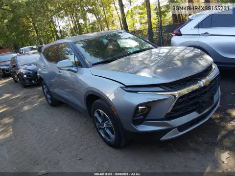 3GNKBHR4XSS155231 — 2025 Chevrolet Blazer, Сзади слева, фото до ремонта