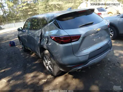 2025 Chevrolet Blazer Awd 2Lt VIN 3GNKBHR4XSS155231 фото 4