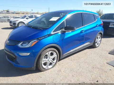 2019 Chevrolet Bolt Ev Lt VIN 1G1FW6S00K4112651 фото 2