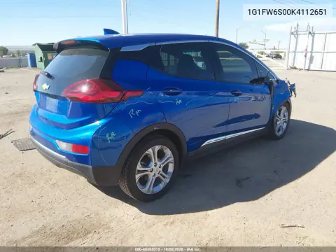 2019 Chevrolet Bolt Ev Lt VIN 1G1FW6S00K4112651 фото 4