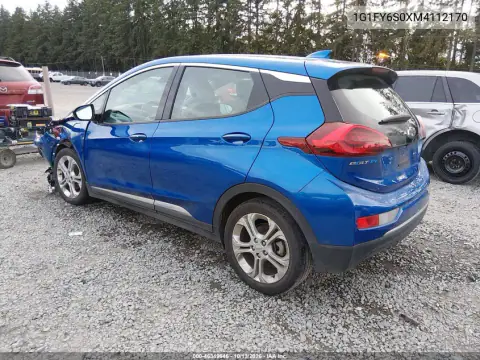 1G1FY6S0XM4112170 — 2021 Chevrolet Bolt, фото 3 с аукциона IAAI, Передний левый