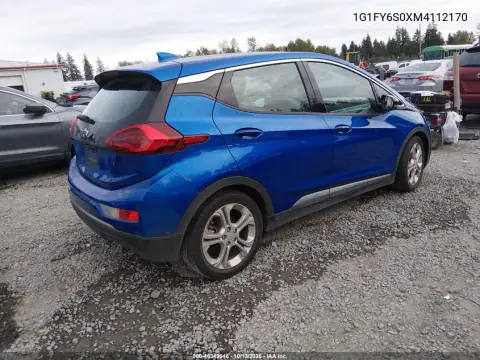 1G1FY6S0XM4112170 — 2021 Chevrolet Bolt, фото 4 с аукциона IAAI, Передний левый