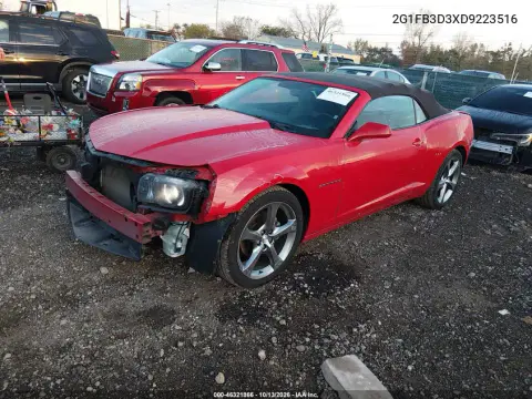 2013 Chevrolet Camaro 1Lt VIN 2G1FB3D3XD9223516 фото 3