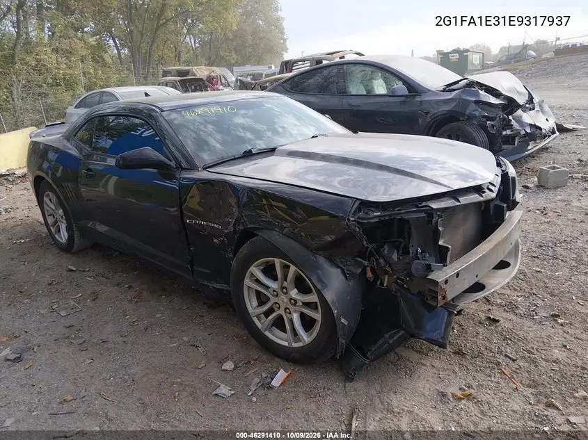 2014 Chevrolet Camaro 2Ls VIN 2G1FA1E31E9317937 фото 2