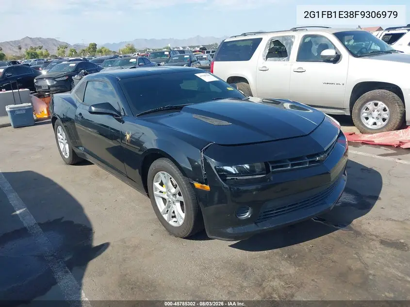 2015 Chevrolet Camaro 2Ls VIN 2G1FB1E38F9306979 фото 2