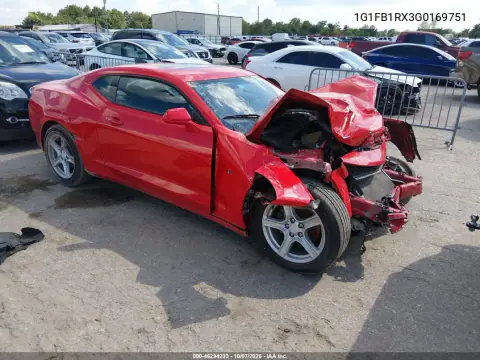 1G1FB1RX3G0169751 — 2016 Chevrolet Camaro, Передняя часть, фото до ремонта