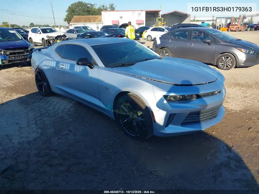 2017 Chevrolet Camaro 1Lt VIN 1G1FB1RS3H0179363 фото 2