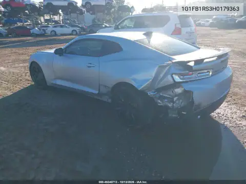 1G1FB1RS3H0179363 — 2017 Chevrolet Camaro, Неизвестные повреждения, фото до ремонта