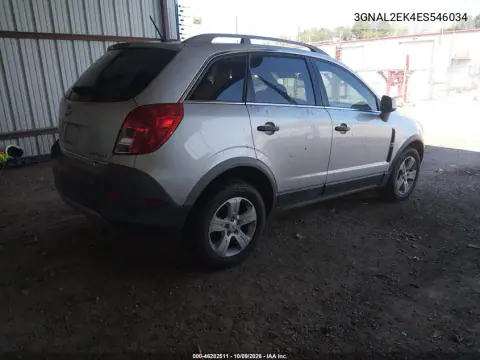2014 Chevrolet Captiva Sport 2Ls VIN 3GNAL2EK4ES546034 фото 4