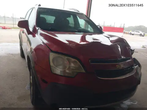2014 Chevrolet Captiva Sport 2Ls VIN 3GNAL2EK1ES511645 фото 2
