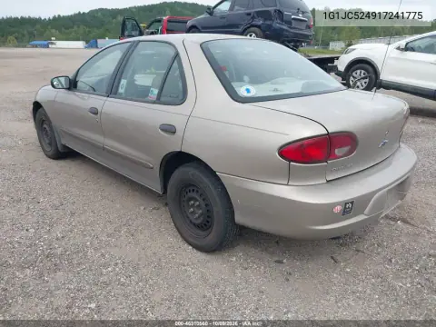 2001 Chevrolet Cavalier VIN 1G1JC524917241775 фото 3
