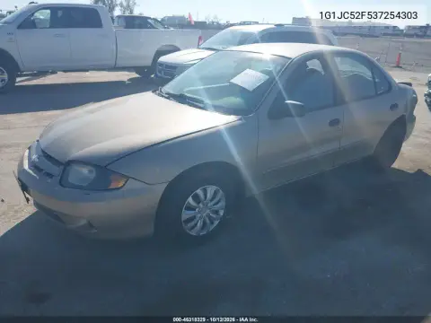 2003 Chevrolet Cavalier VIN 1G1JC52F537254303 фото 3