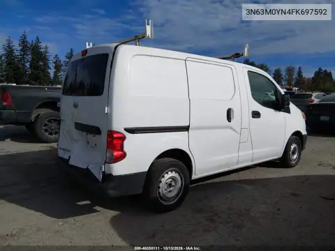 3N63M0YN4FK697592 — 2015 Chevrolet City Express, фото 5 с аукциона IAAI, Задняя часть