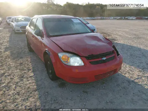 1G1AK55F977174054 — 2007 Chevrolet Cobalt, Передняя часть, фото до ремонта